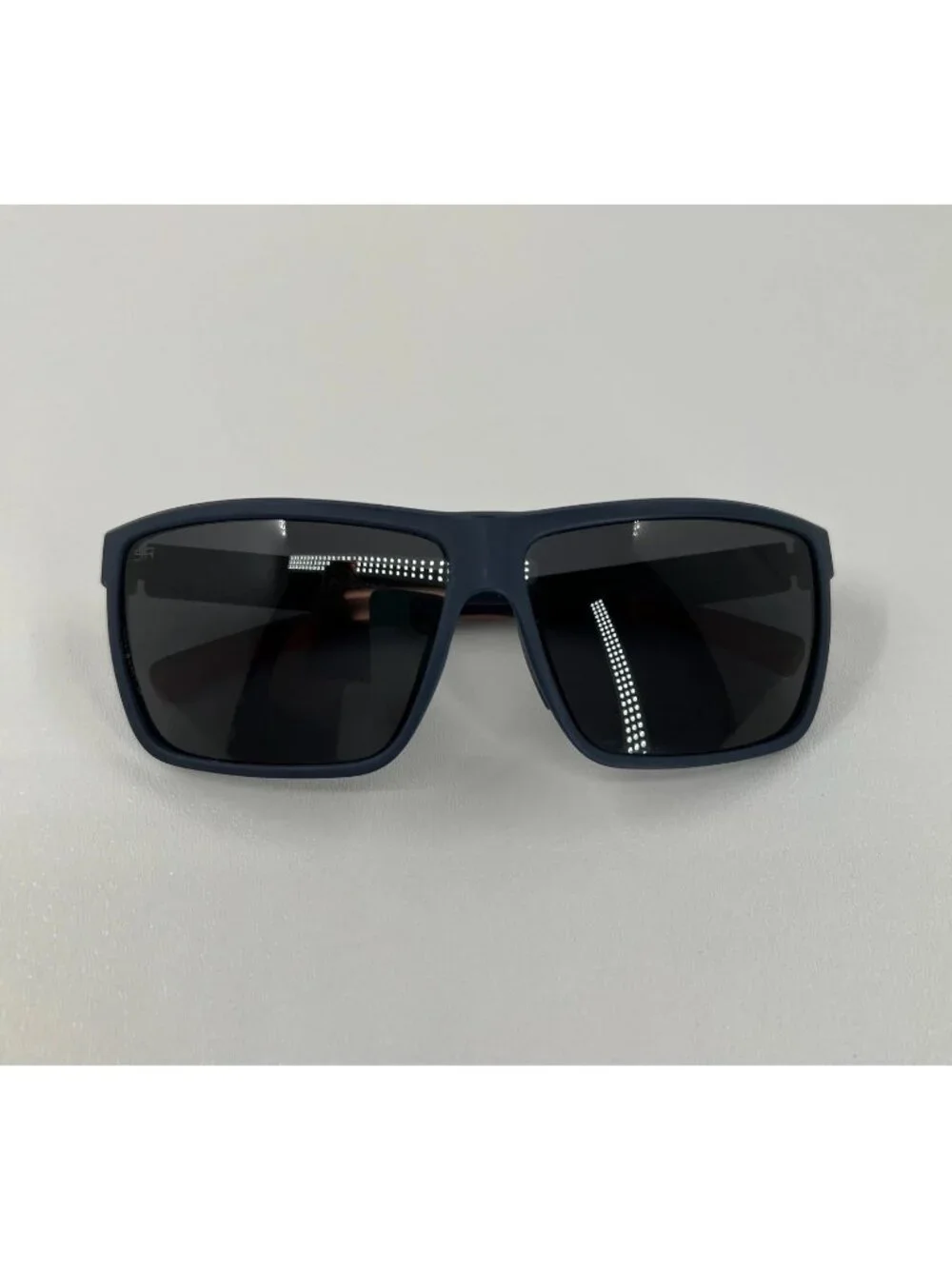 Shady Rays Cayman CM 8 Polarized Sunglasses Mens Matte Navy D-Frame Liberty Blue